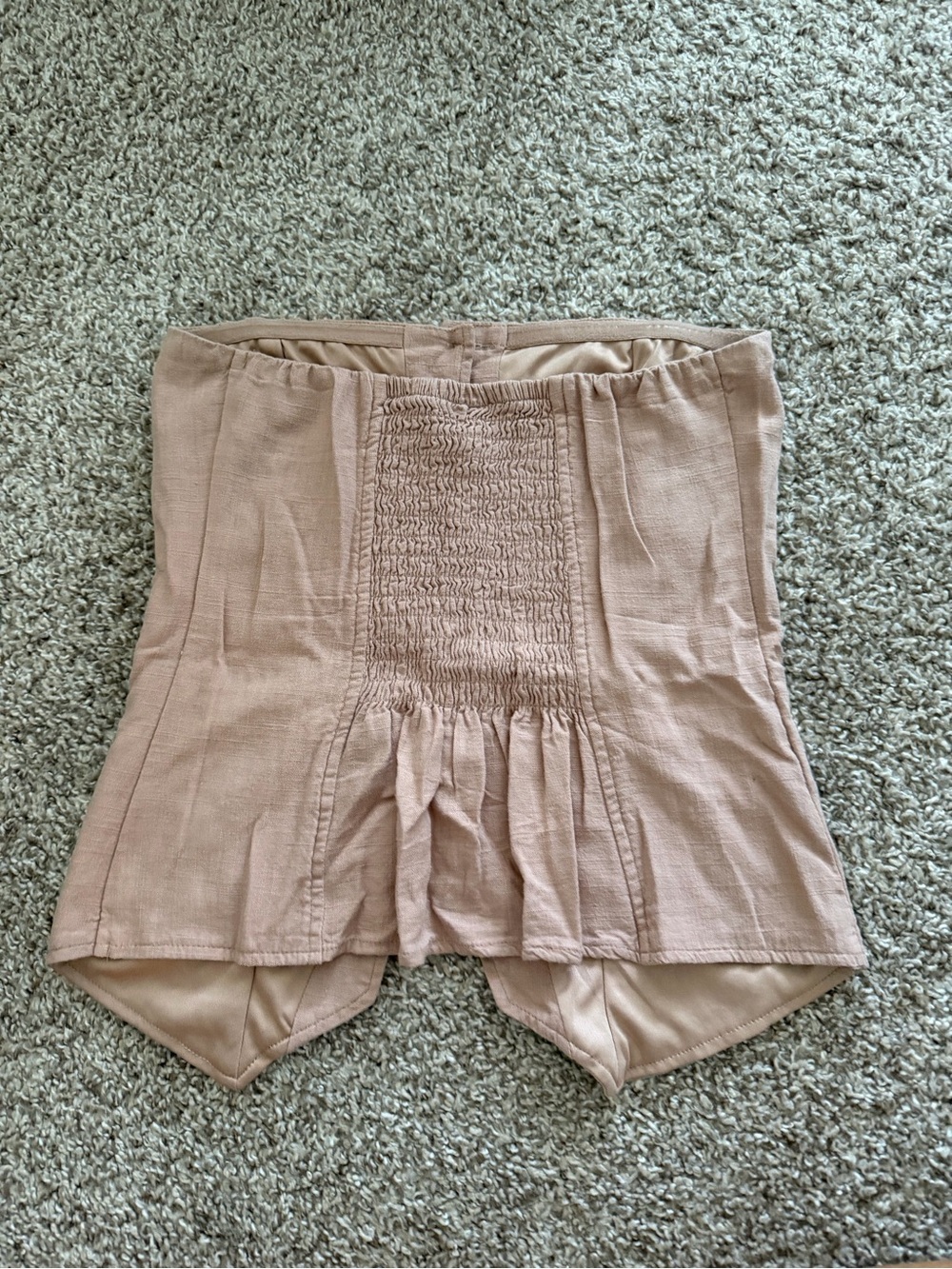 wild fable Strapless Button-Front Top - Picture 4 of 4